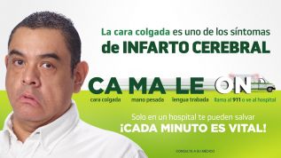 ¿Cara colgada, mano pesada, lengua trabada? Acude al hospital, porque puede ser un infarto cerebral