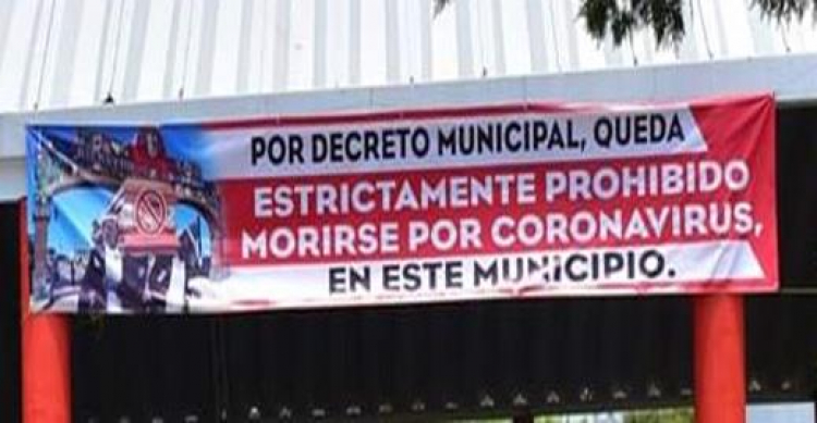 Por decreto, prohibido morirse por coronavirus
