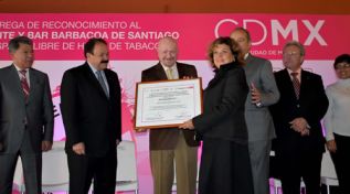 Reconocen a 88 restaurantes y bares de CDMX como Espacios 100% Libres de Humo de Tabaco