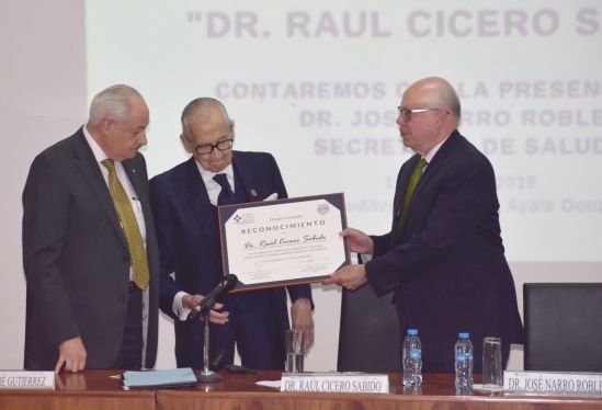Secretaría de Salud rinde homenaje al médico e investigador, Raúl Cicero Sabido